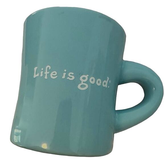 Life is Good/Smile mug light blue - Picture 1 of 4